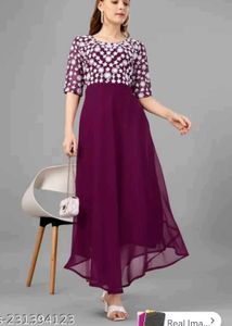 so elegent 💜Elegant Ethnic Gown for Women