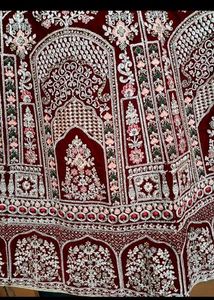 Stunning Red Bridal Lehenga Choli Set