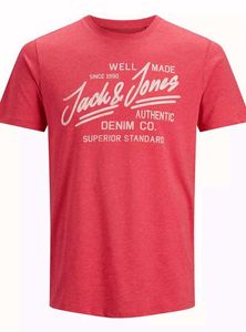 Jack &amp; Jones Men’s True Red Graphic T-Shirt