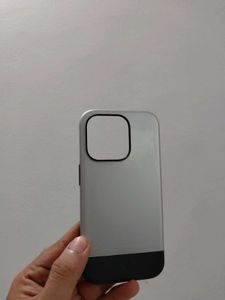 SPIGEN Sleek Phone Case Silver & Black  IPHON