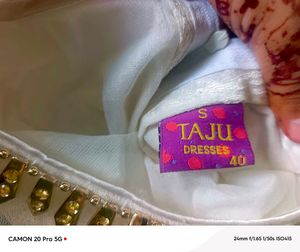Elegant White Ethnic Gown