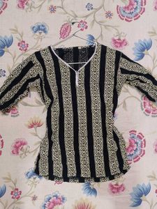 Stylish Striped Ethnic Kurta