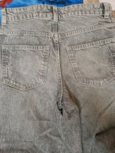 H&amp;M Denim Grey Relaxed Jeans
