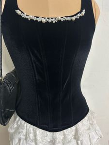Velvet Corset Top 🐈‍⬛