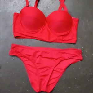 shein Red Bra and Panty Set