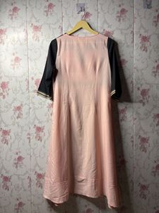 Elegant Pink &amp; Black Kurta for Women