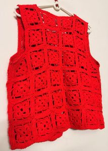 Red Crochet Vest ❤️