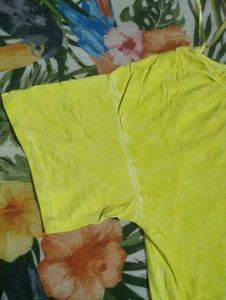 Yellow Cropped Tee