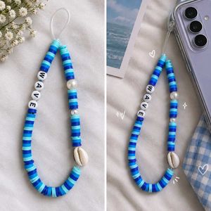 Handmade Beaded Phone Charm "WAVE"