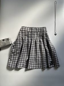 Plaid Pleated Mini Skirt