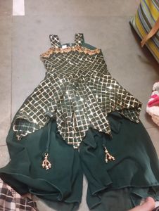 Plazo Set ( Top Lehnga And Duppata)