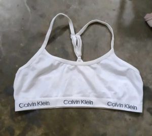 Calvin Klein White Sports Bra