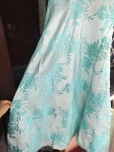 Beautiful Blue Floral Gown