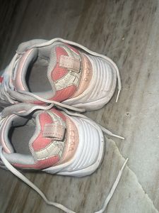 PUMA White &amp; Pink Sneakers