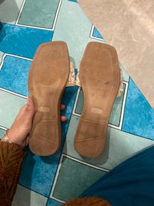 Embellished Brown Slides