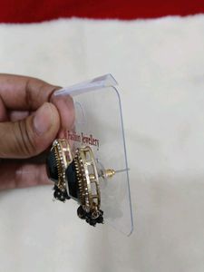 Elegant Black Stone Earrings