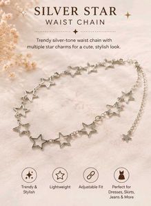 ✨ Trendy star waist chain from westside✨