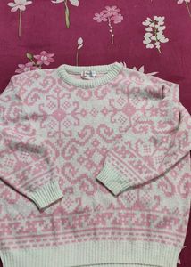 Pink Patterned Sweater