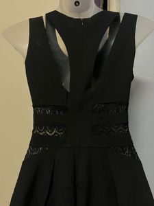 Chic Black Sleeveless Fit &amp; Flare Dress