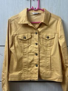 Stylish Yellow Denim Jacket