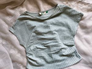 Pinteresty Textured Sea Green Top🐚