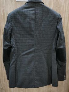Men’s Premium Grey Checkered Blazer