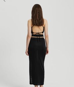 Sleek Black Two-Piece Outfit