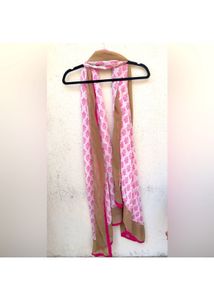 Like New Floral Print Pink Dupatta