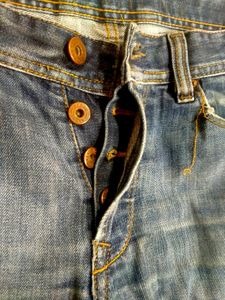 Straight Fit Blue Jeans