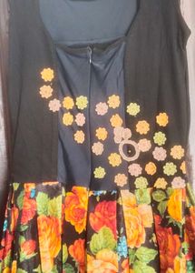 Floral Print Fit and Flare Dress