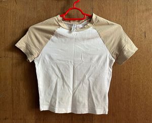 H&amp;M Color Block Crop Top