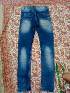 Stylish Blue Washed Denim Jeans