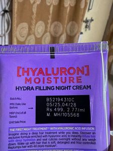 L'Oreal Hydra Filling Night Cream