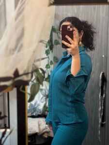 Teal Textured Co-ord