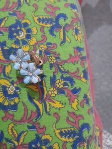 Cute Blue Flower Hair Clip