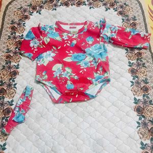 Baby Girl Bodysuit & Headband Set