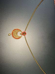 Gold &amp; red Jewelry Set