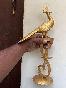 Golden Peacock Showpiece