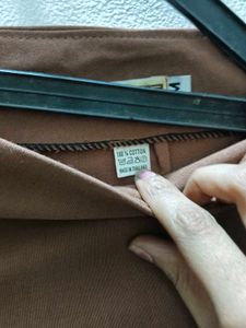 Brown Wide Leg Trousers