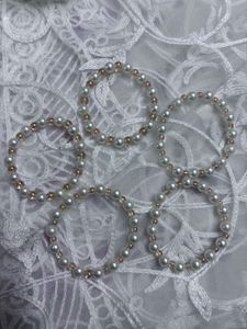 Pearl Beaded Bracelets Stack