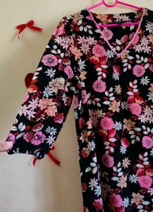 Floral Print Midi Dress