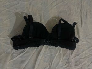 Black Lace Padded Bra