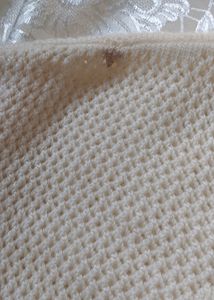 White Knitted Winter Top