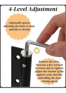JOVIRA Automatic Door Closer, Adjustable Spring St