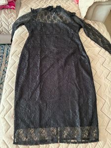 Elegant Black Lace Dress