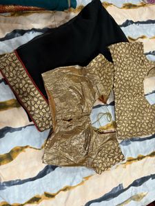 Saree With 2 Stitched Blouse