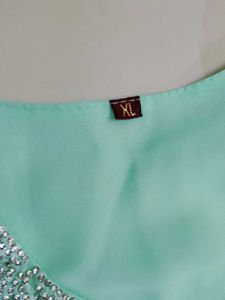 Elegant Mint Green Chikankari Kurta Set