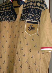 Stylish Men's Printed Polo Shirt