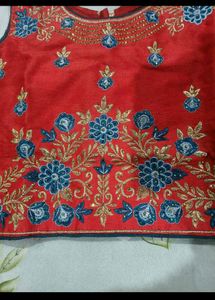 New Red lahenga blouse