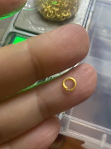 Golden Finish Jump Ring
